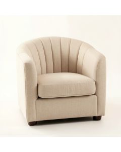 Aspen Dell Upholstered Armchair - Beige (synthetic illustration; no displayed measurements)