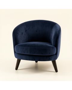Laurel Falls Upholstered Armchair - Navy (synthetic illustration; no displayed measurements)