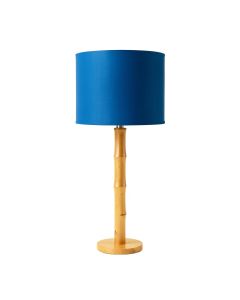 Juniper Canyon Floor Lamp With A Plain Fabric Shade - Blue (synthetic illustration; no displayed measurements)
