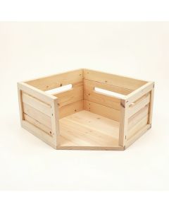 Dune Field Empty Furniture-Style Pet Crate - Beige (synthetic illustration; no displayed measurements)