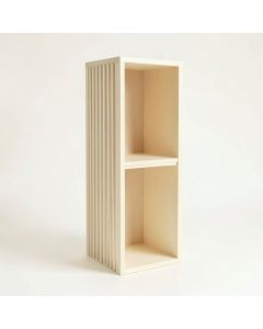 Summit Dell Narrow Cubby Tower - Cream (synthetic illustration; no displayed measurements)
