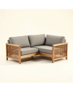 Chambliss 4 Piece Teak Sofa Seating Group With Cushions (synthetic illustration; no displayed measurements)