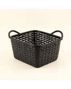 Reed Bluff Empty Storage Basket - Black (synthetic illustration; no displayed measurements)