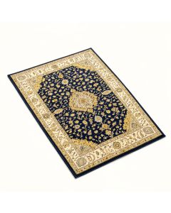 Brandt Oriental Navy Blue/Yellow/Beige Area Rug (synthetic illustration; no displayed measurements)