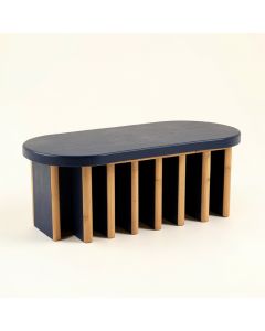 Harbor Edge Shoe Storage Bench - Navy (synthetic illustration; no displayed measurements)