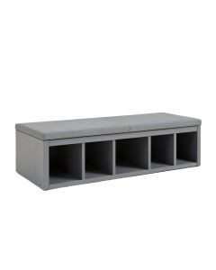 Summit Crossing Shoe Storage Bench - Gray (synthetic illustration; no displayed measurements)