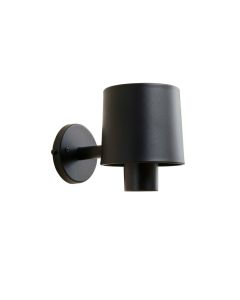 Cove Crossing Wall Sconce Mounted On A Plain Wall - Black
