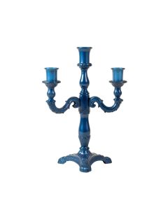 14 '' Grand Peacock Iron Candelabra (synthetic illustration; no displayed measurements)