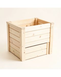 Pine Arc Closed Garden Compost Bin - Ivory (synthetic illustration; no displayed measurements)