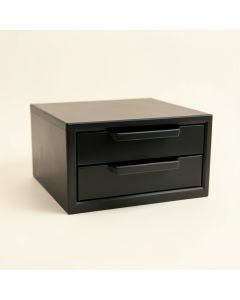 Aspen Bluff Small-Parts Storage Drawer Cabinet - Black (synthetic illustration; no displayed measurements)