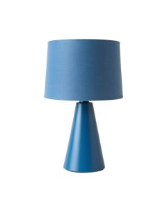 Laurel Canyon Table Lamp With A Plain Fabric Shade - Blue