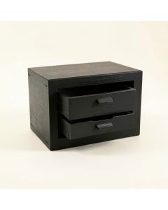 Ash Crest Small-Parts Storage Drawer Cabinet - Black (synthetic illustration; no displayed measurements)