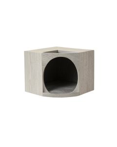 Flint Edge Wall-Mounted Cat Perch - Gray (synthetic illustration; no displayed measurements)