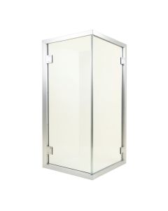 34 '' W X 58 '' H Frameless Tub Door