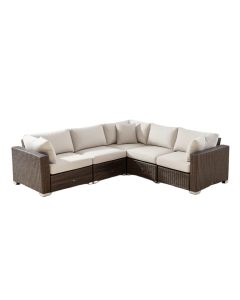 Abbee Patio 6 Piece Sectional Seating Group With Cushions