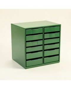Flint Bluff Small-Parts Storage Drawer Cabinet - Green (synthetic illustration; no displayed measurements)