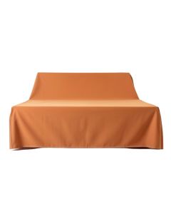 Moss Arc Flat Bed Sheet - Terracotta