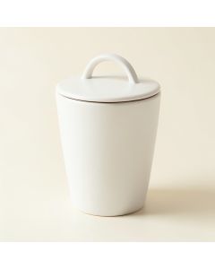 River Bend Storage Canister With Lid - White (synthetic illustration; no displayed measurements)