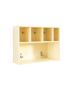 Bay Brook Wall-Mounted Entryway Organizer Shelf - Ivory