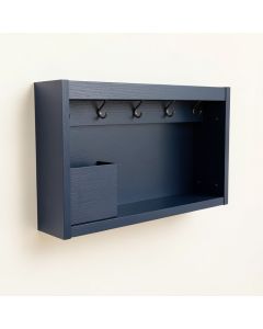 Moss Dell Wall-Mounted Entryway Organizer Shelf - Navy (synthetic illustration; no displayed measurements)
