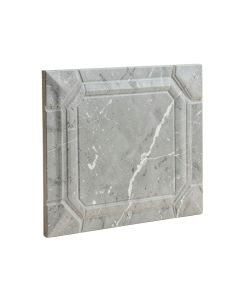 Oriental 2 '' X 4 '' Beveled Marble Mosaic Tile In Gray