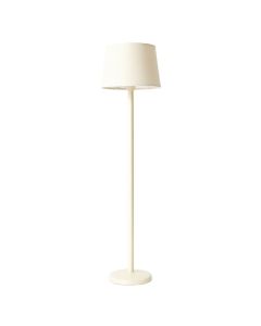 Glen Brook Floor Lamp With A Plain Fabric Shade - Ivory (synthetic illustration; no displayed measurements)