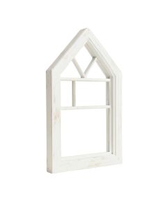 Rustic Wood Cathedral Window Frame Wall Décor