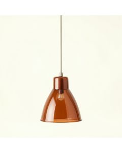 Ridge Branch Pendant Light Suspended From One Plain Cable - Terracotta (synthetic illustration; no displayed measurements)