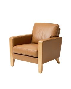 Amirya 37 '' Wide Cowhide Armchair (synthetic illustration; no displayed measurements)