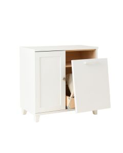 Sage Brook Freestanding Pull-Out Hamper Cabinet - White (synthetic illustration; no displayed measurements)