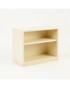 Dune Branch Low Bookcase - Cream (synthetic illustration; no displayed measurements)