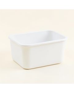 Ash Crest Empty Storage Basket - White (synthetic illustration; no displayed measurements)