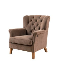 Galesville 29.25 '' Wide Tufted Polyester Wingback Chair (synthetic illustration; no displayed measurements)