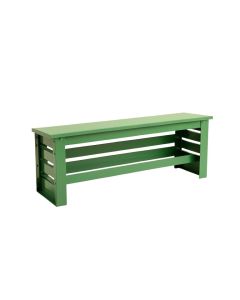 Maple Crest Narrow Outdoor Storage Bench - Green