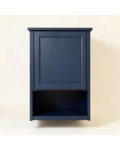 Clay Arc Wall-Mounted Laundry Cabinet (synthetic illustration; no displayed measurements)