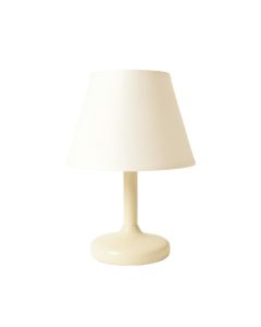 Lake Bridge Table Lamp With A Plain Fabric Shade - Ivory