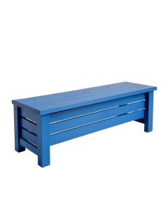 Spruce Bluff Narrow Outdoor Storage Bench - Blue