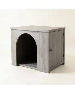 Cedar Crossing Empty Furniture-Style Litter Enclosure - Gray (synthetic illustration; no displayed measurements)