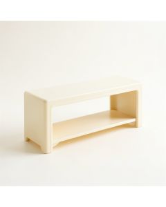 Summit Brook Narrow Outdoor Storage Bench - Cream (synthetic illustration; no displayed measurements)