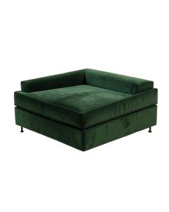 57 '' Velvet Square Arm Sofa Bed