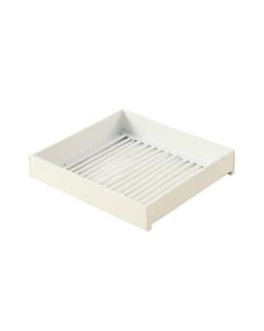 Summit Branch Empty Under-Desk Cable Tray - White (synthetic illustration; no displayed measurements)