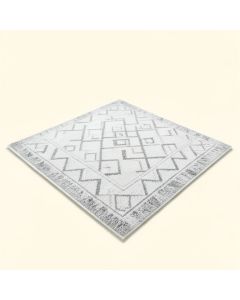 Odalis Geometric Shag White/Gray Area Rug (synthetic illustration; no displayed measurements)
