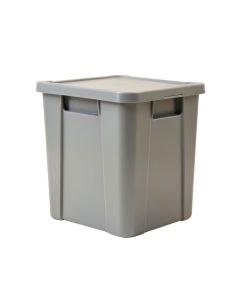 Moss Crest Closed Outdoor Storage Box - Gray