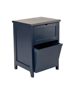 Cove Bluff Freestanding Pull-Out Hamper Cabinet - Navy (synthetic illustration; no displayed measurements)