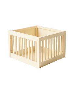 Moss Bluff Empty Furniture-Style Pet Crate - Cream
