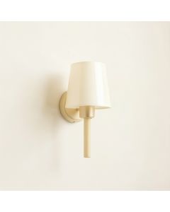 Spruce Bridge Wall Sconce Mounted On A Plain Wall - Cream (synthetic illustration; no displayed measurements)