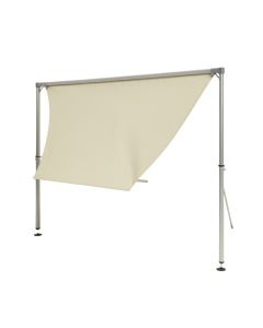 20 Ft. W X 0.2 Ft. D Polyester Retractable Side Awning