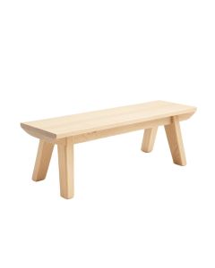 Ash Edge Indoor Bench - Beige (synthetic illustration; no displayed measurements)