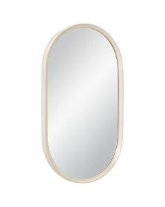 Summit Crest Framed Wall Mirror - Cream