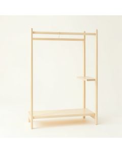 Slate Brook Empty Garment Rack - Ivory (synthetic illustration; no displayed measurements)